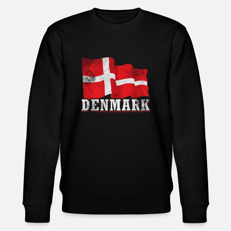 Danemark Drapeau - Sweat bio CHANGER Stanley/Stella Unisexe - noir