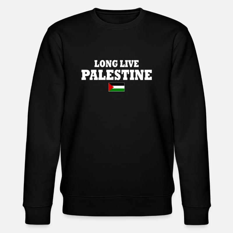 Long live palestine - Sweat bio CHANGER Stanley/Stella Unisexe - noir