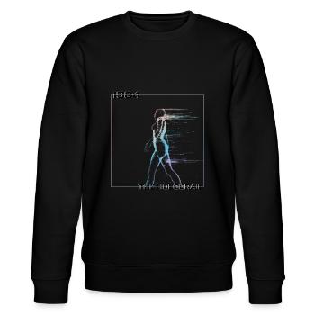 Science fiction cyberpunk hologram - Stanley/Stella CHANGER Unisex Organic Sweatshirt - black - Front - Nik (191cm) & Marisol (170cm)