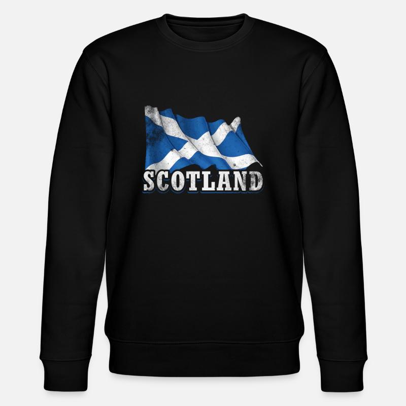 Schottland Flagge - Stanley/Stella Unisex Bio-Sweatshirt CHANGER - Schwarz