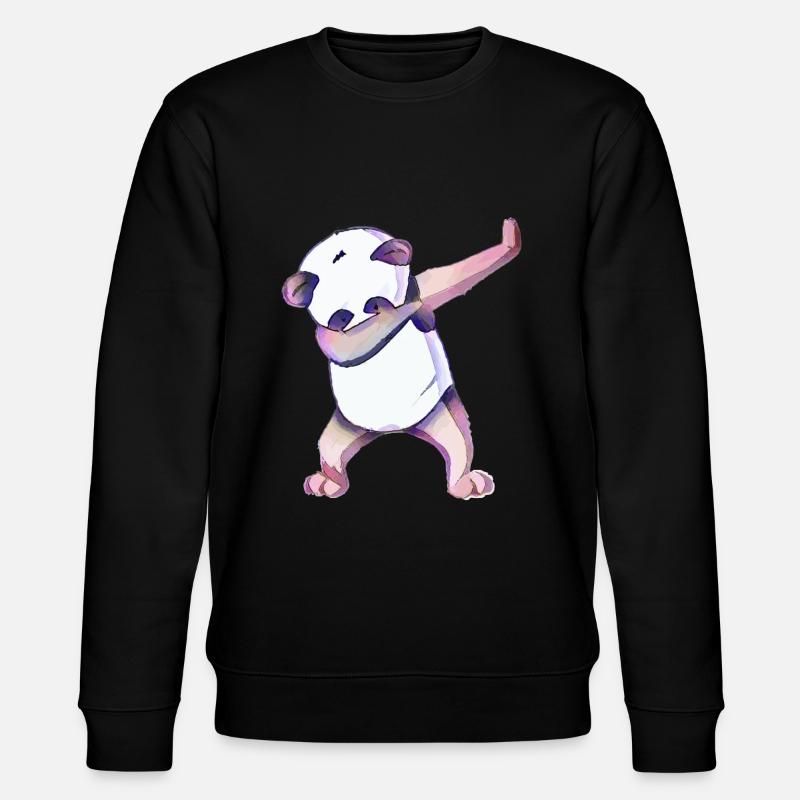Panda - Stanley/Stella Unisex Bio-Sweatshirt CHANGER  - Schwarz