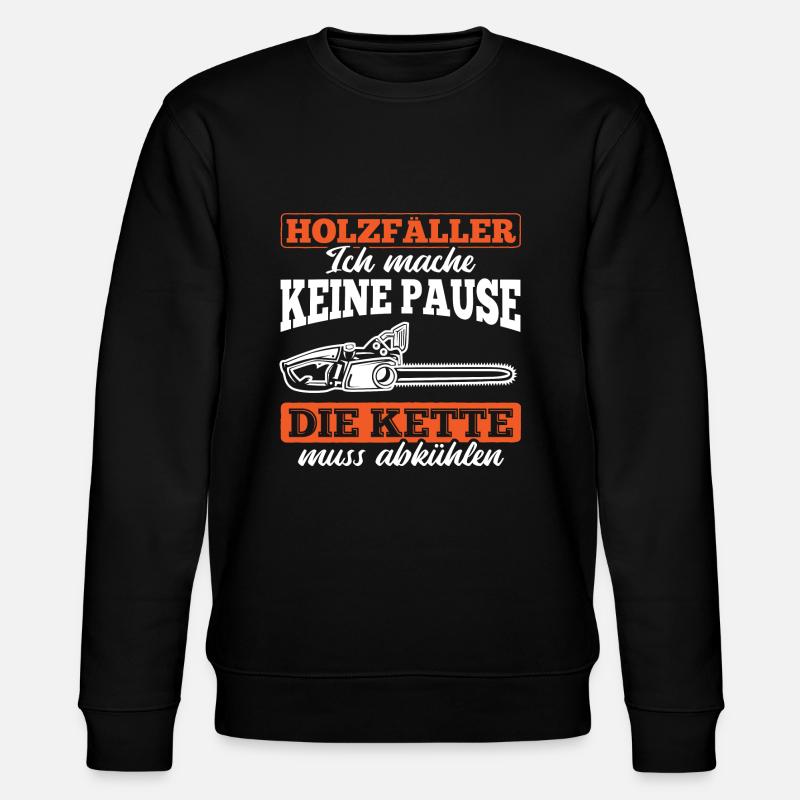 Kettensäge Geschenkidee - Stanley/Stella Unisex Bio-Sweatshirt CHANGER - Schwarz