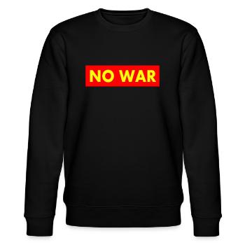 No war - Stanley/Stella Unisex Bio-Sweatshirt CHANGER  - Schwarz - Vorne - Nik (191cm) & Marisol (170cm)