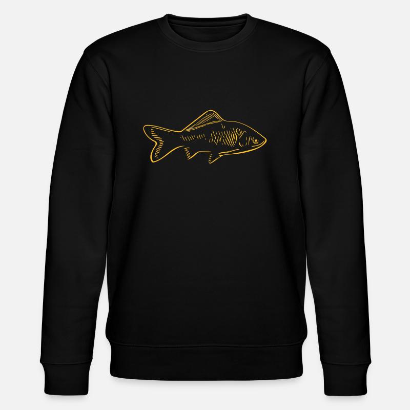 Fisch - Stanley/Stella Unisex Bio-Sweatshirt CHANGER  - Schwarz