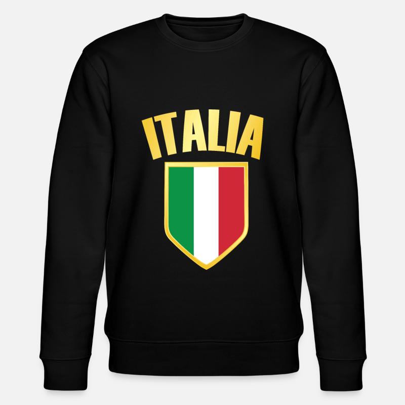 Italia - Drapeau de l’Italie - Sweat bio CHANGER Stanley/Stella Unisexe - noir