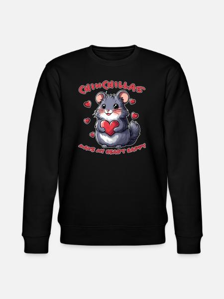 Chinchilla Saying Funny Chinchilla Gift - Stanley/Stella CHANGER Unisex Organic Sweatshirt - black