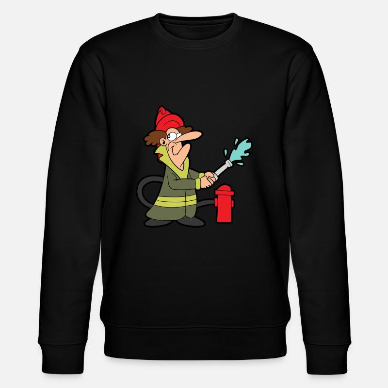 Caserne de pompiers de pompiers - Sweat bio CHANGER Stanley/Stella Unisexe - noir