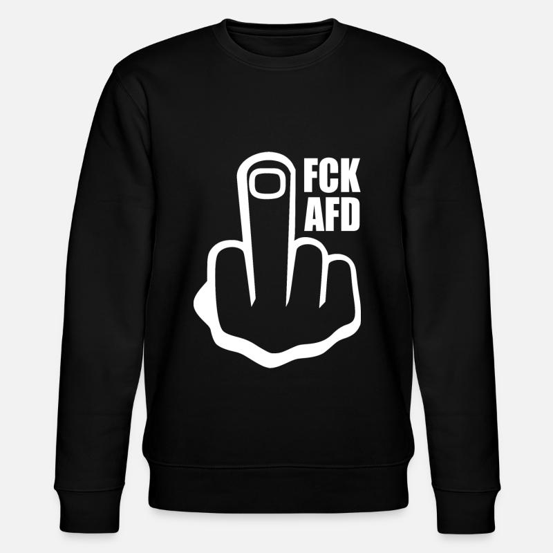 Fck afd - Stanley/Stella Unisex Bio-Sweatshirt CHANGER - Schwarz