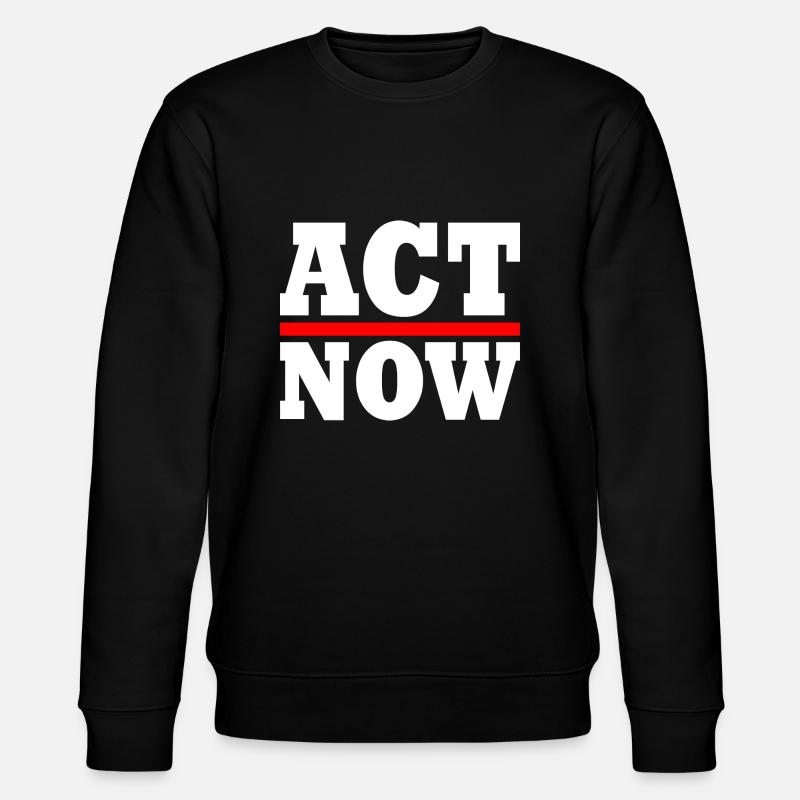 Act now - Stanley/Stella Unisex Bio-Sweatshirt CHANGER  - Schwarz