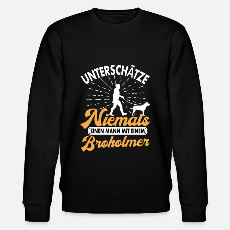 Broholmer - Stanley/Stella Unisex Bio-Sweatshirt CHANGER  - Schwarz