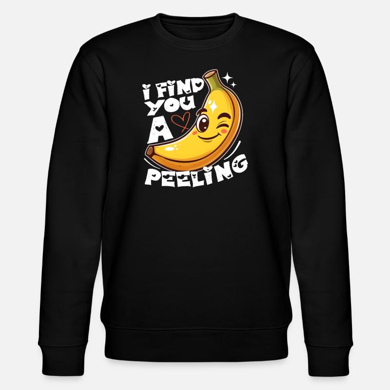 I FIND YOU A PEELING - Stanley/Stella CHANGER Unisex Organic Sweatshirt - black