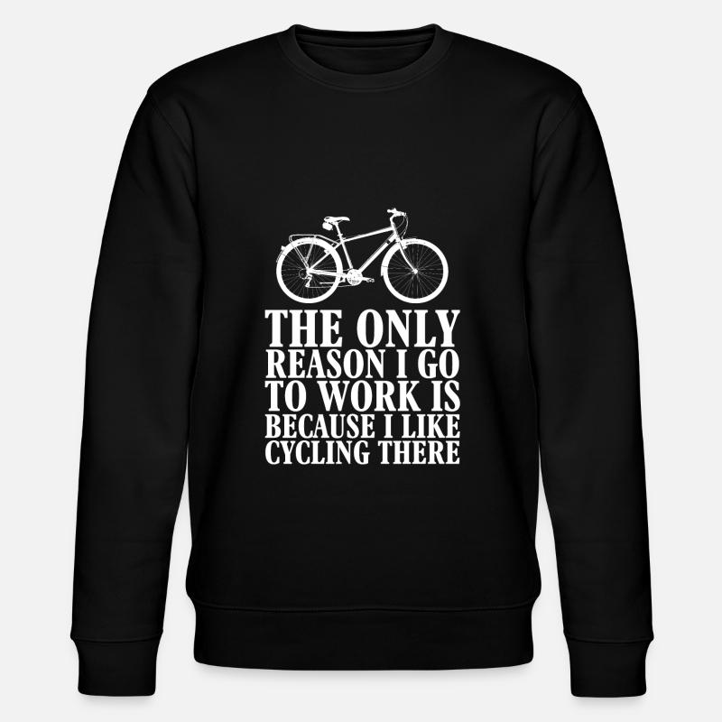 I LIKE CYCLING THERE - Sweat bio CHANGER Stanley/Stella Unisexe - noir