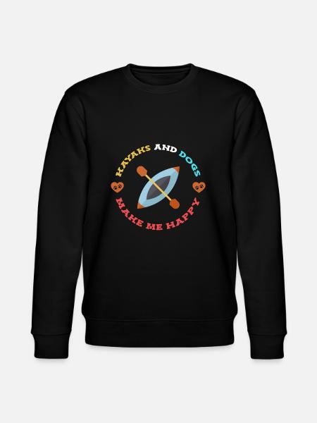 Kayak Kayaking - Stanley/Stella CHANGER Unisex Organic Sweatshirt - black