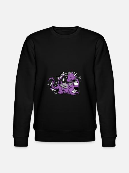 Ace Pride dragon - Stanley/Stella CHANGER Unisex Organic Sweatshirt - black