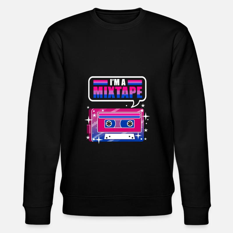 Im A Mixtape Bi Pride - Stanley/Stella Unisex Bio-Sweatshirt CHANGER  - Schwarz