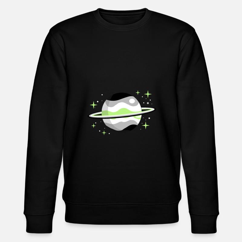 Agender Planet Agender Pride - Stanley/Stella Unisex Bio-Sweatshirt CHANGER  - Schwarz
