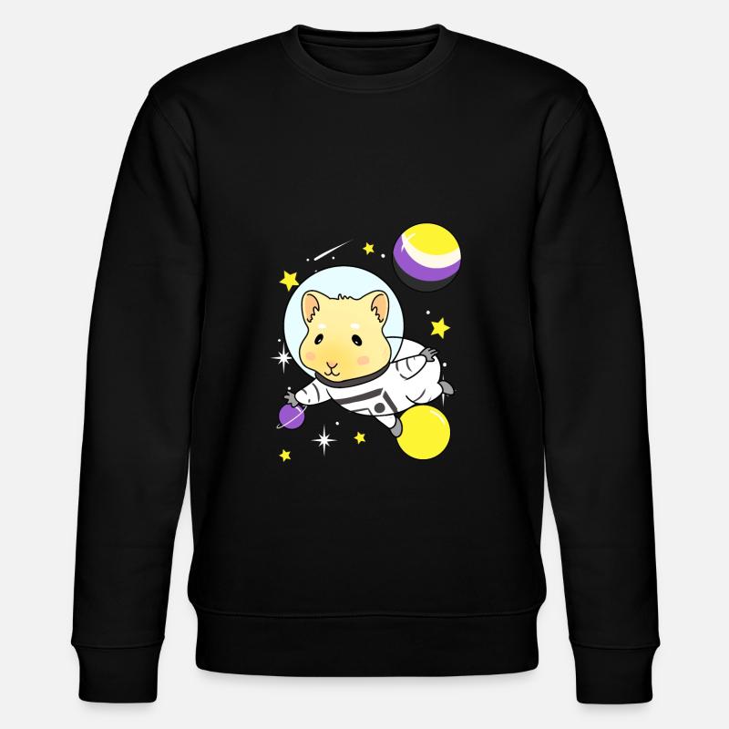 Nonbinary guinea pig Nonbinary Pride - Stanley/Stella CHANGER Unisex Organic Sweatshirt - black