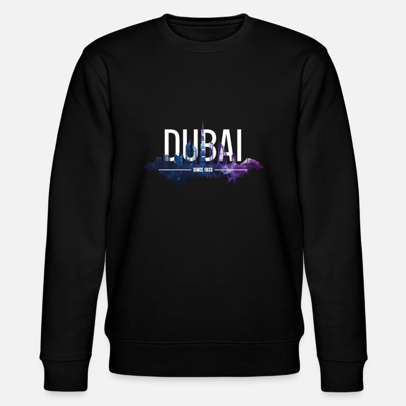 DUBAI SKYLINE KHALIFA - Stanley/Stella CHANGER Unisex Organic Sweatshirt - black