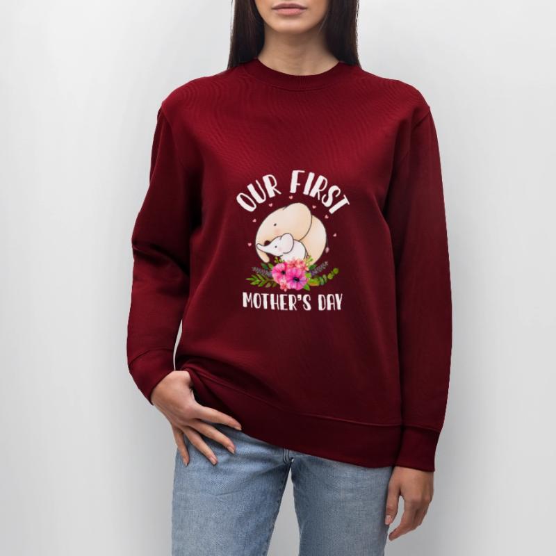 Unser erster Muttertag Muttertagsgeschenk Elefant Stanley/Stella Unisex Bio-Sweatshirt CHANGER 