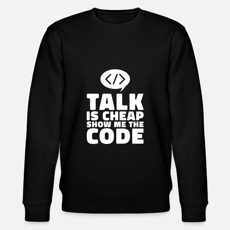 Programmer Coder Software Developer - Stanley/Stella CHANGER Unisex Organic Sweatshirt - black