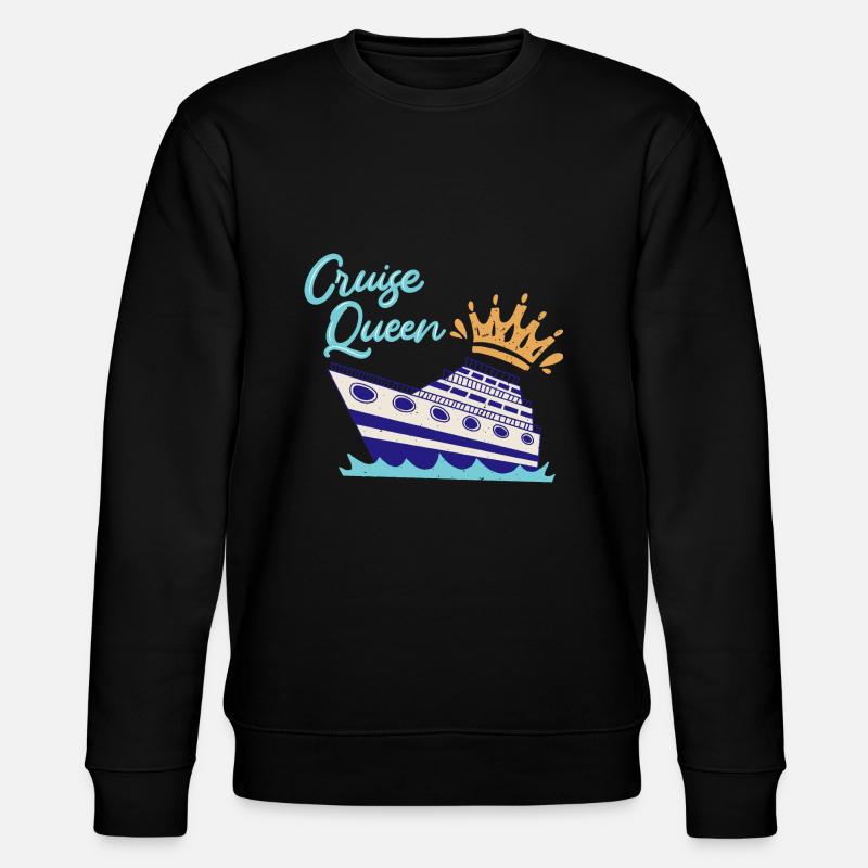 Cruise Queen Cruise Ship - Stanley/Stella CHANGER Unisex Organic Sweatshirt - black