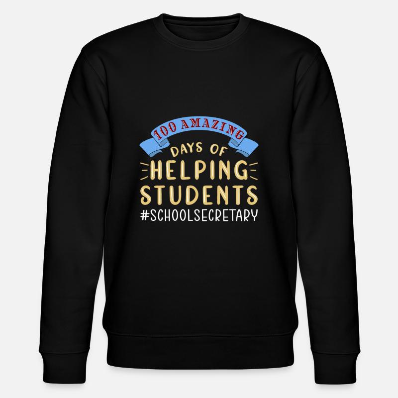 100 jours d’école - Sweat bio CHANGER Stanley/Stella Unisexe - noir