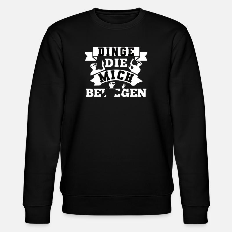 Dinge Die Mich Bewegen - Stanley/Stella Unisex Bio-Sweatshirt CHANGER  - Schwarz