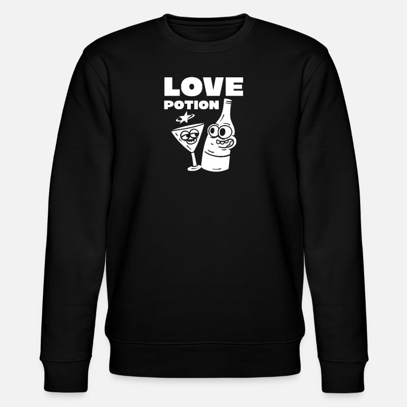 Love Potion - Stanley/Stella Unisex Bio-Sweatshirt CHANGER  - Schwarz