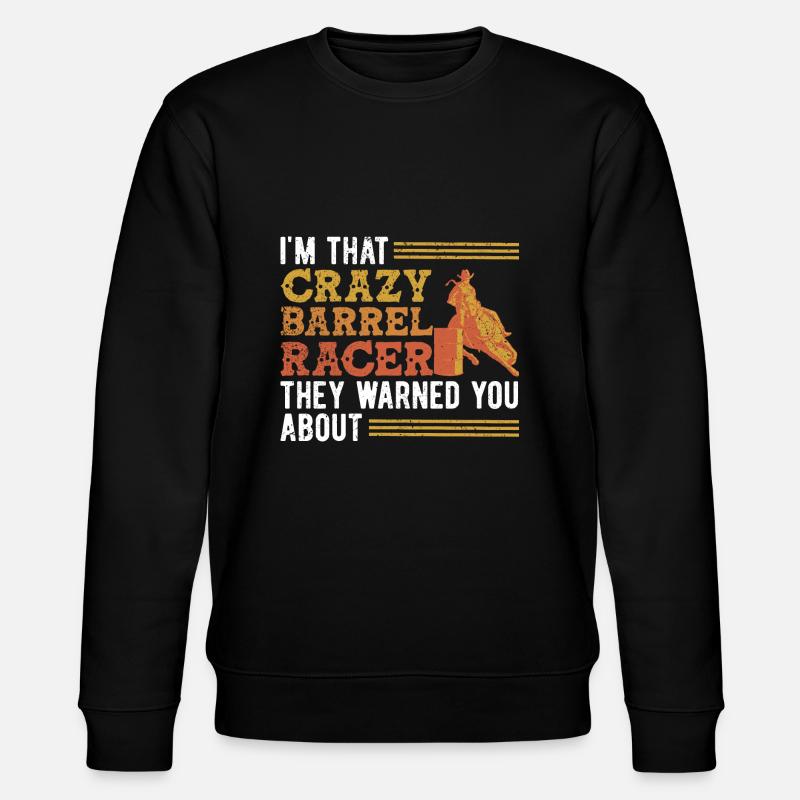 Barrel Racing - Stanley/Stella CHANGER Unisex Organic Sweatshirt - black