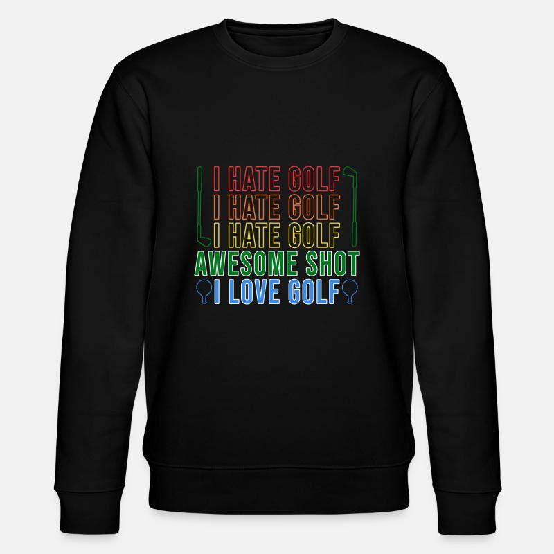 Golf Golfers Golfers - Stanley/Stella CHANGER Unisex Organic Sweatshirt - black