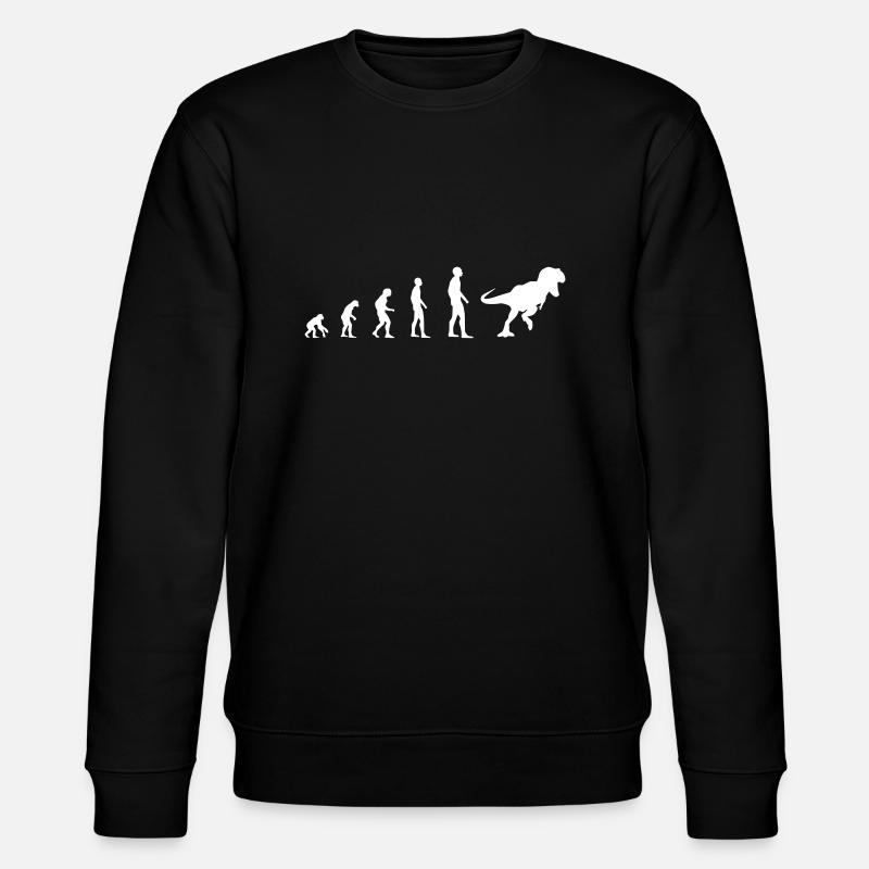 Dinosaurs - Evolution - Stanley/Stella CHANGER Unisex Organic Sweatshirt - black