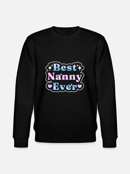 Nanny Babysitter Childminder - Stanley/Stella CHANGER Unisex Organic Sweatshirt - black