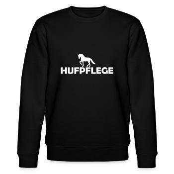 Hufpflege - Stanley/Stella Unisex Bio-Sweatshirt CHANGER  - Schwarz - Vorne - Nik (191cm) & Marisol (170cm)