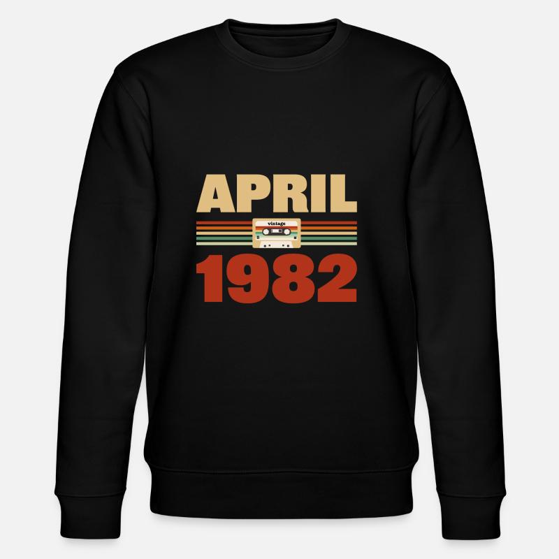 41e anniversaire Avril Né en 1982 Idée cadeau - Sweat bio CHANGER Stanley/Stella Unisexe - noir