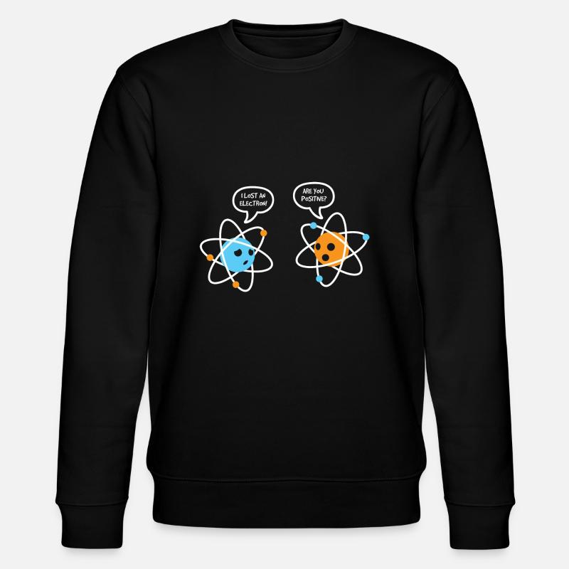 Physics Atoms Ion - Stanley/Stella CHANGER Unisex Organic Sweatshirt - black