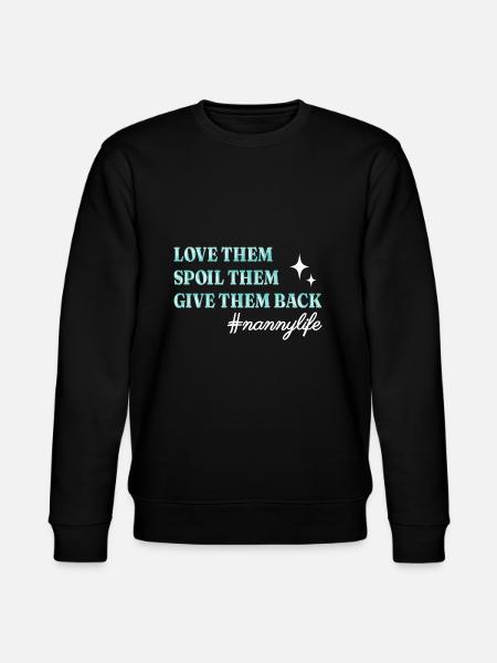Nanny Babysitter Childminder - Stanley/Stella CHANGER Unisex Organic Sweatshirt - black