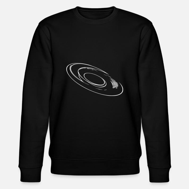 Geometric three-dimensional circular disk - Stanley/Stella CHANGER Unisex Organic Sweatshirt - black