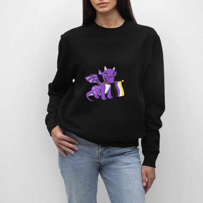 Nonbinary Pride Drache Nonbinary Pride Stanley/Stella Unisex Bio-Sweatshirt CHANGER 