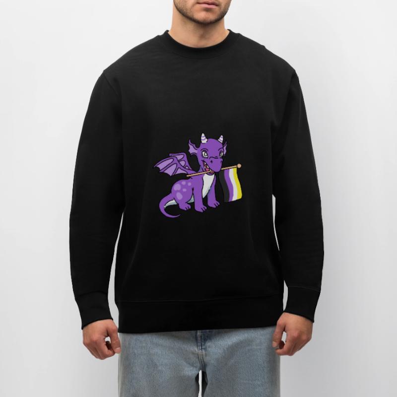 Nonbinary Pride Drache Nonbinary Pride Stanley/Stella Unisex Bio-Sweatshirt CHANGER 