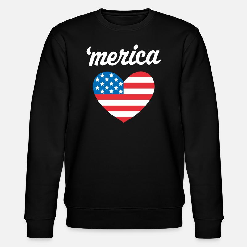 'merica - Sweat bio CHANGER Stanley/Stella Unisexe - noir