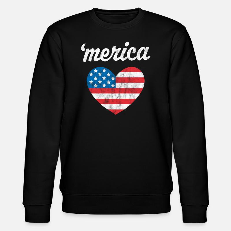 'merica - Sweat bio CHANGER Stanley/Stella Unisexe - noir