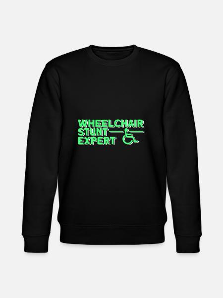 Wheelchair wheelchair users - Stanley/Stella CHANGER Unisex Organic Sweatshirt - black