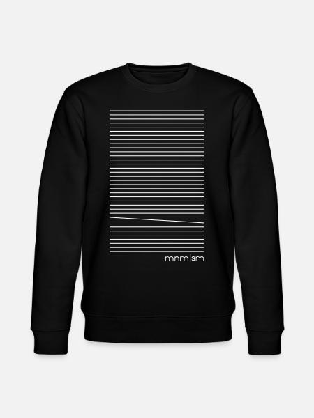 Minimal - fallen out of line - Stanley/Stella CHANGER Unisex Organic Sweatshirt - black