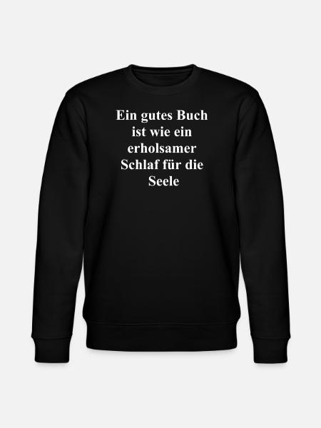 Geschenk für Leseratten - Stanley/Stella Unisex Bio-Sweatshirt CHANGER  - Schwarz