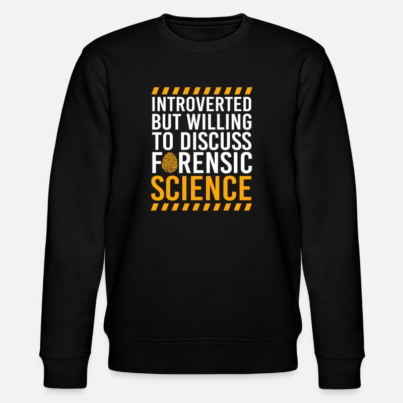 Forensik Forensiker Kriminaltechnik - Stanley/Stella Unisex Bio-Sweatshirt CHANGER  - Schwarz