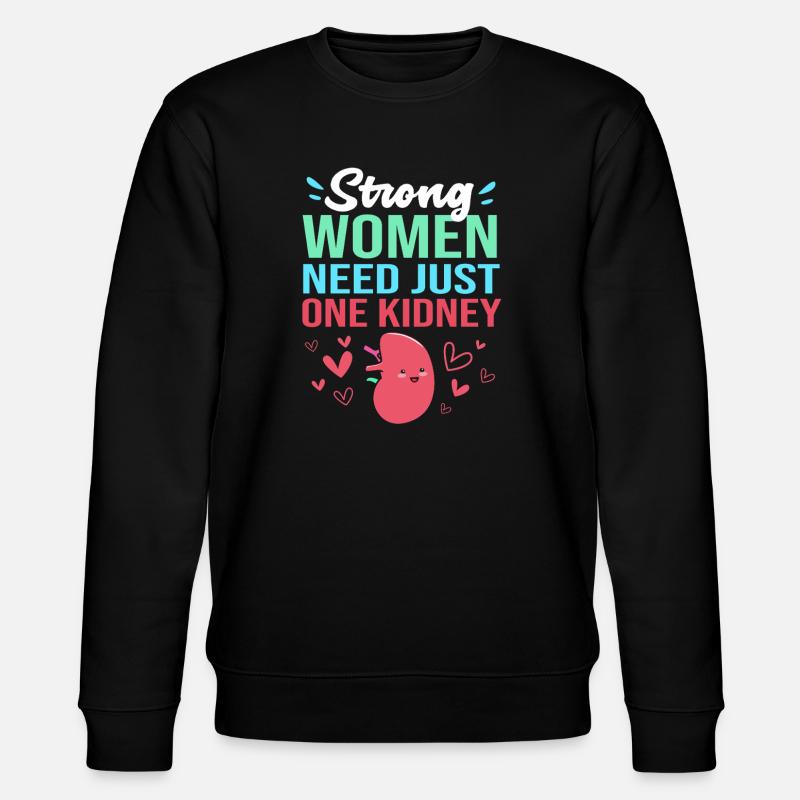 Nierenspender Spender Niere - Stanley/Stella Unisex Bio-Sweatshirt CHANGER  - Schwarz