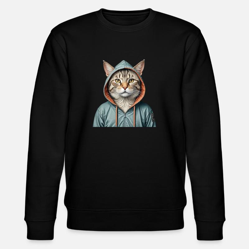 Chat portant une veste - Sweat bio CHANGER Stanley/Stella Unisexe - noir
