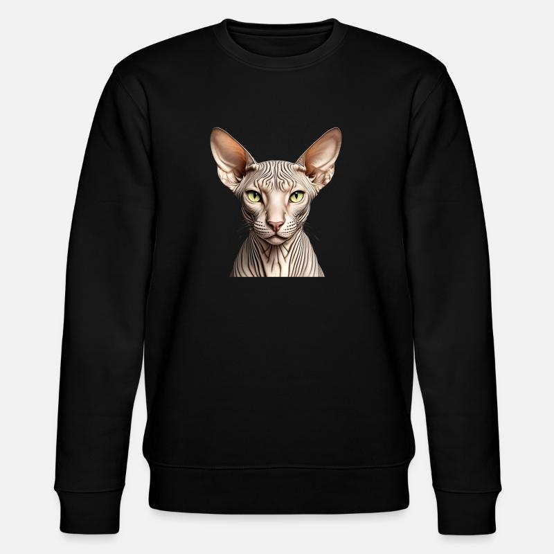 Sphynx cat - Stanley/Stella CHANGER Unisex Organic Sweatshirt - black