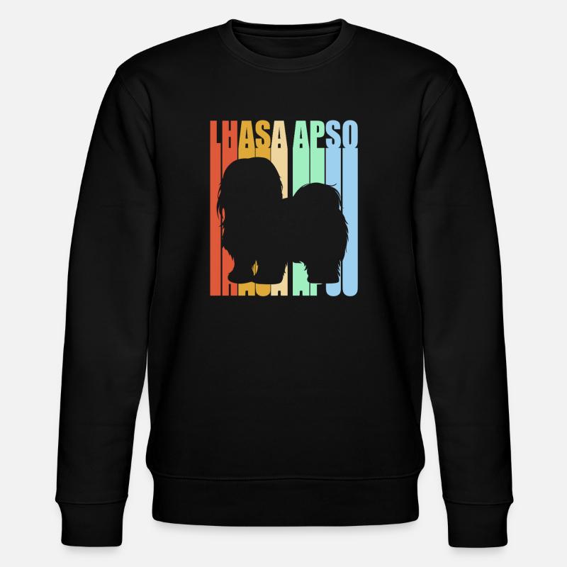 Lhasa Apso - Stanley/Stella Unisex Bio-Sweatshirt CHANGER  - Schwarz