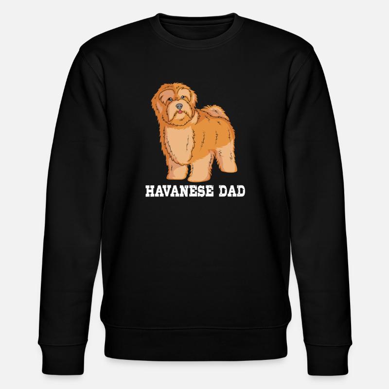 Chien bichon havanais - Sweat bio CHANGER Stanley/Stella Unisexe - noir
